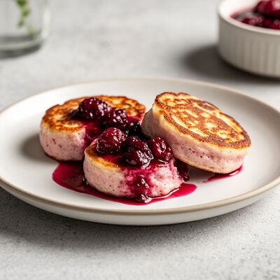 Сырники с лесными ягодами в Тейват по цене 490 ₽