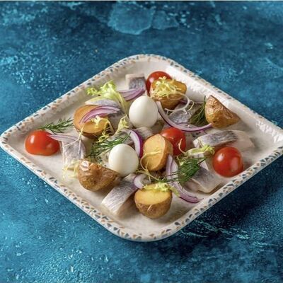 Селедка с картофелем и зеленью в Барашик по цене 448 ₽