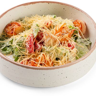 Салат Цезарь с креветкой в Ваби саби по цене 1010 ₽