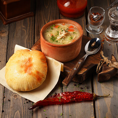 Чорба из курицы в Балкан Гриль Вкус Сербии по цене 580 ₽