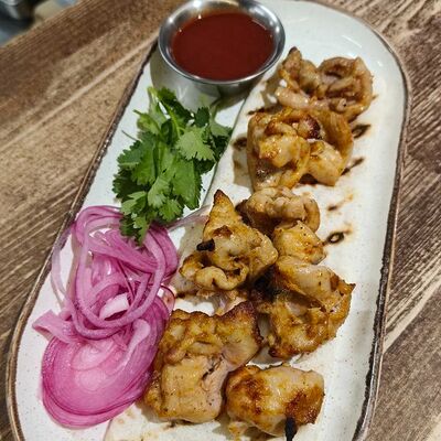 Шашлык из курицыв Высоко Высоко по цене 545 ₽