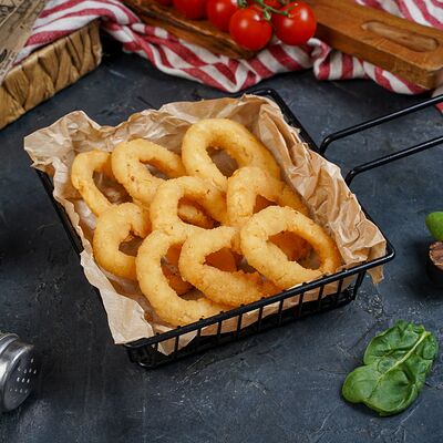 Луковые кольца в Deus Burgers по цене 270 ₽