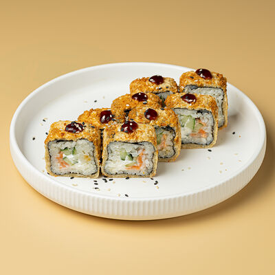 Жареный с лососем в Журавль в небе Халяль по цене 675 ₽