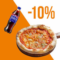 Четыре сыра с манговым чатни и Evervess-кола в Перчини