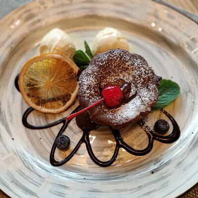 Шоколадный фондан в Столица по цене 520 ₽