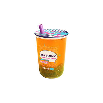 S Персик-Маракуйя (зеленый) с кусочками маракуйя в Tea funny Bubble tea по цене 349 ₽