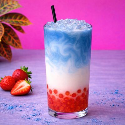 Бабл-ти Клубника в Lo-Fi Coffee по цене 450 ₽