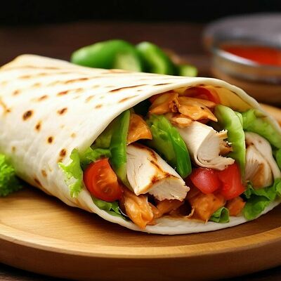 Шаурма мини с курицей в Уголок вкуса №1 по цене 200 ₽