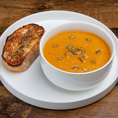 Тыквенный суп в Morris pizza по цене 530 ₽