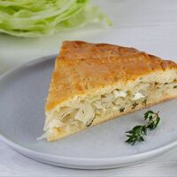 Курица, капуста, лук в Сама спекла