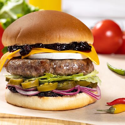 Бургер Брусничный бум в Шаурма Куулпицца по цене 635 ₽