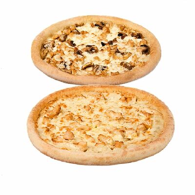 Комбо 2 пиццы 30 см (Сырная с ветчиной и Двойной Цыпленок ) в Велопицца по цене 1548 ₽