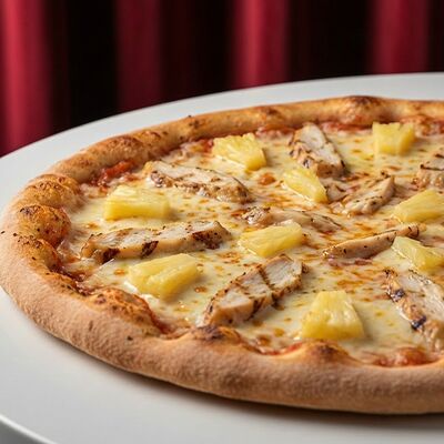 Пицца с курицей и ананасами 30 см в НУАР по цене 800 ₽