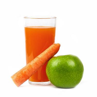 Свежевыжатый яблочно-морковный сок собственного приготовления в Бакинский Бульвар по цене 400 ₽