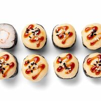 Запечённый мини ролл с креветкой в Хоббит Экспресс