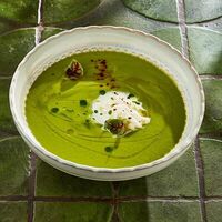 Крем-суп из кабачков со страчателлой в Двор Помидор