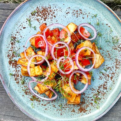 Салат из хрустящих баклажановв Мидийная по цене 390 ₽