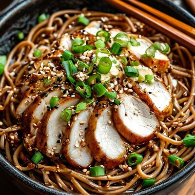 Лапша Соба с курицей в РАКИДОНА по цене 370 ₽