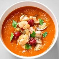 Томатный суп с морепродуктами в GASTROFISH
