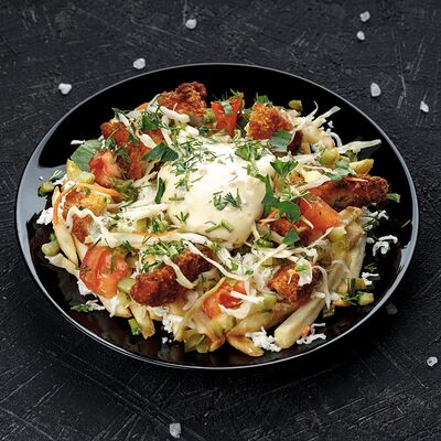 Роял фри со стрипсами в Чебурекми по цене 450 ₽