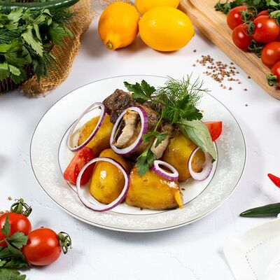 Казан-кебаб из говядины в Чайхана Марварид по цене 710 ₽