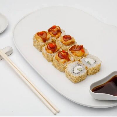 Запеченный спайси угорь в Here sushi по цене 950 ₽