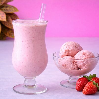 Клубничный коктейль в Lo-Fi Coffee по цене 450 ₽