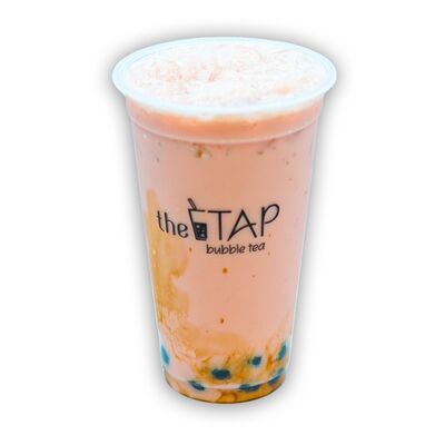 Клубничный чай с молоком и карамельной тапиокой в The TAP Bubble Tea по цене 480 ₽