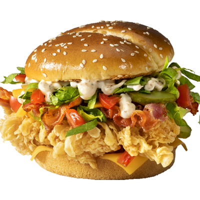 Бургер Сандерс Де Люкс Острый в KFC по цене 229 ₽