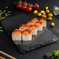 Запеченный ролл с копченым угрем под сыром в Веселый Самурай Sushi Premium