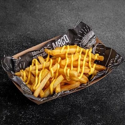 Картофель фри с сыром Чеддер в BurgerSpot по цене 375 ₽