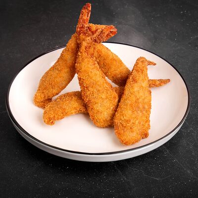 Креветки в панировочных сухаряхв Пицца Семейная точка по цене 385 ₽