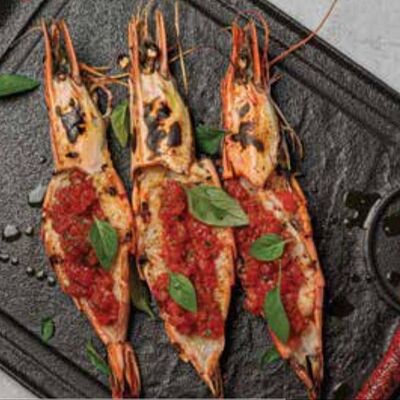 Тигровые креветки гриль в Modus по цене 2580 ₽