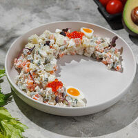 Салат Оливье с курицей в Feromon