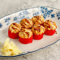 Запеченный ролл с угрем в Мансарда