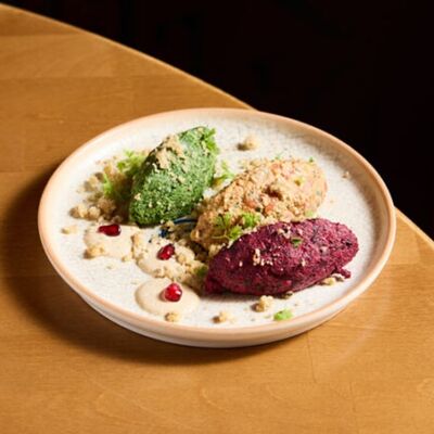 Ассорти из пхали - свекла, шпинат, болгарский перец в NANA Pirveli по цене 475 ₽