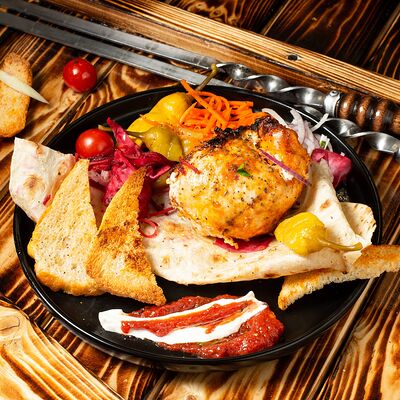 Шашлык из курицы в Золотой шампур по цене 450 ₽