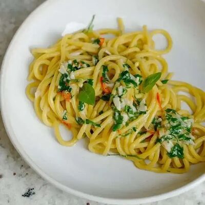 Алио олио пеперончино в Tin по цене 720 ₽