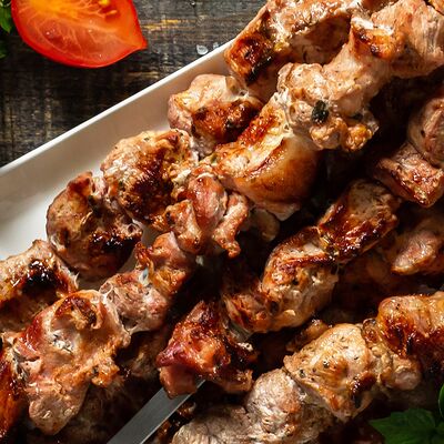 Шашлык из cвинoй шеи в Mangal House по цене 630 ₽