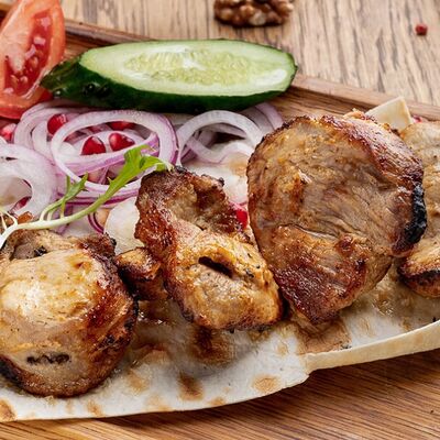 Шашлык из телячьей мякоти в ШАШЛЫК & BBQ по цене 990 ₽