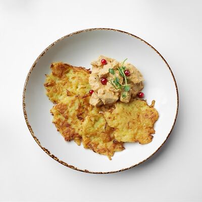 Драники с курицей в СВОИ по цене 19 р.
