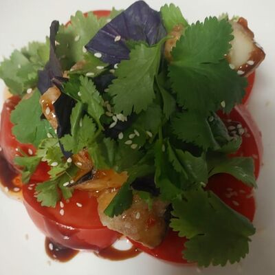 Салат Хрустящий баклажан в Шашлык Гриль Хаус по цене 520 ₽