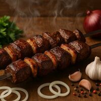 Говяжья печень с салом в Кухня Кавказа