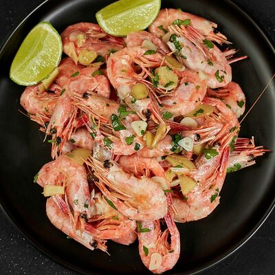 Креветки Северные с имбирем, чесноком и лаймом в Rakiru по цене 1350 ₽