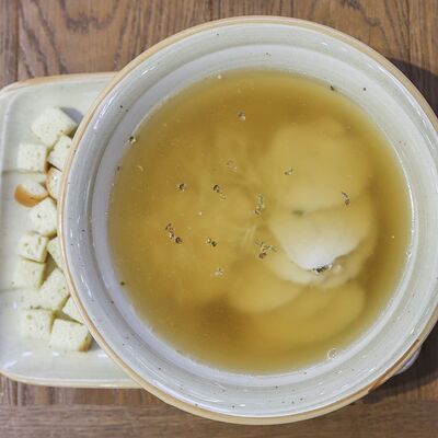 Суп с курочкой и вермишелью в Pizza Volante по цене 630 ₽