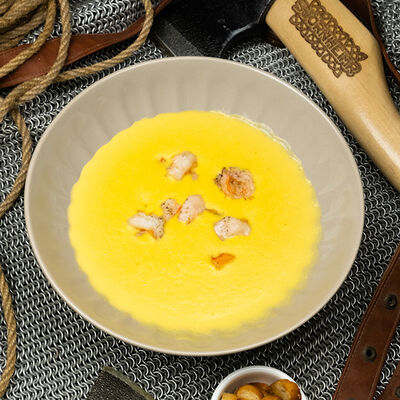 Сырный суп с креветками в Бар Бьёрнхейм Bjornheimr по цене 440 ₽