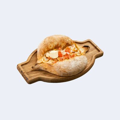 Хачапури по-аджарски с курицей и помидором в Люля 58 по цене 515 ₽