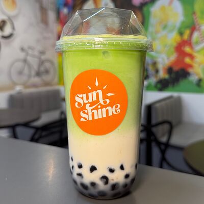 Bubble Tea Matcha в Sunshine bubble tea and coffee по цене 460 ₽