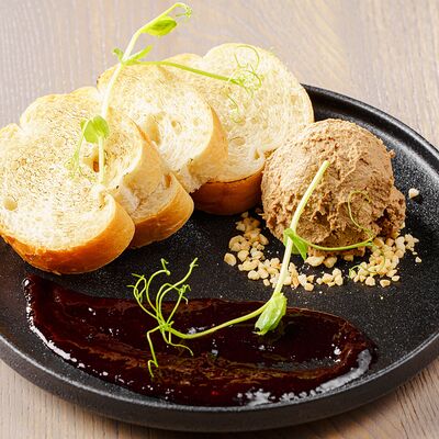 Паштет из куриной печени со смородиновым соусом в Friend Zone Гвоздь по цене 285 ₽