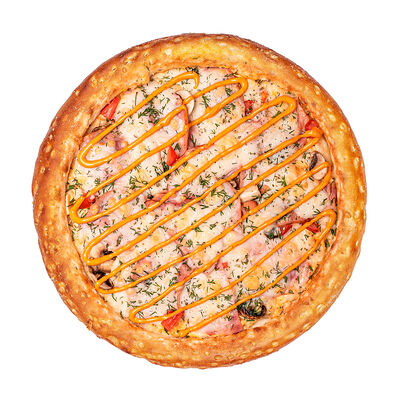 Пицца Деревня Делюкс 23см (пышное) в InTempo по цене 559 ₽